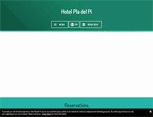 Tablet Screenshot of hotelpladelpi.cat
